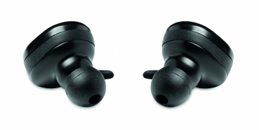 Logo trade corporate gifts image of: TWS earbuds with charging box