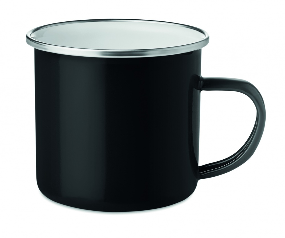 Logo trade promotional gifts picture of: Metal mug with enamel layer
