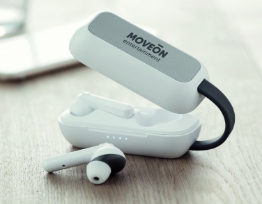 Logotrade promotional item picture of: TWS wireless charging earbuds