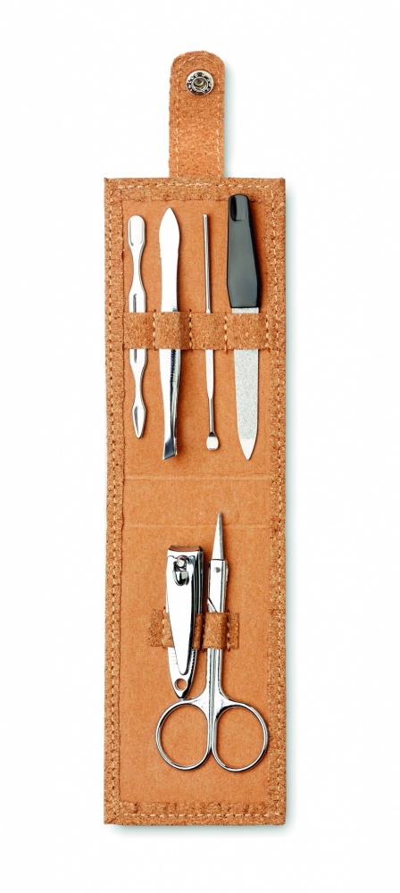 Logotrade corporate gifts photo of: Cork 6 piece manicure set