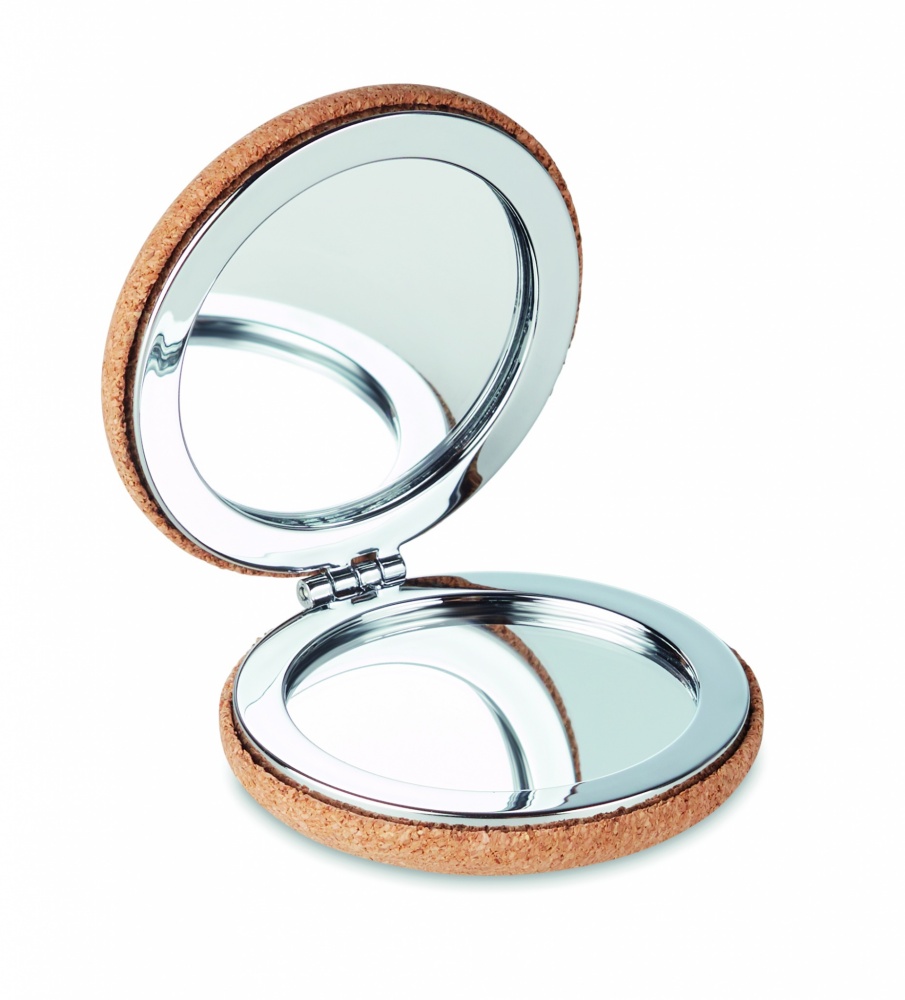 Logotrade promotional products photo of: Pocket mirror with cork cover