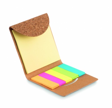Logotrade promotional merchandise picture of: Cork sticky note memo pad