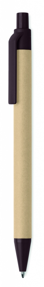 Logo trade advertising product photo of: Push ball pen coffee husk/ABS