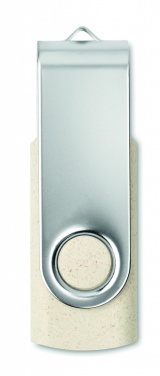 Logo trade promotional gift photo of: Wheat straw PP 50/50 USB 16GB