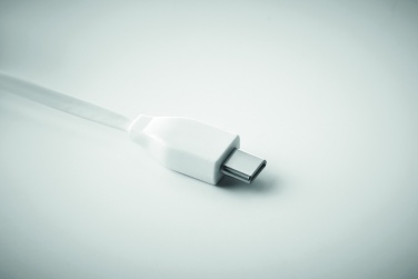 Logo trade promotional giveaways picture of: Bamboo 3-in-1 cable