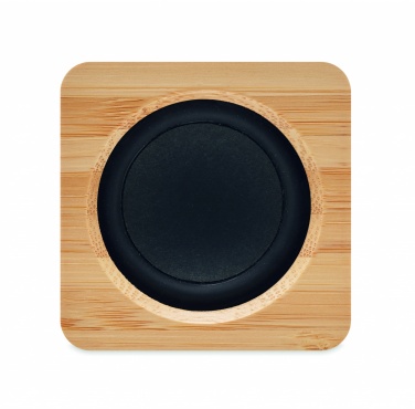 Logo trade promotional products image of: Bamboo wireless speaker