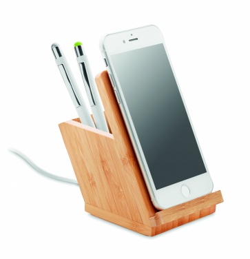Logo trade advertising products image of: Wireless charger pen holder 5W BAICOI