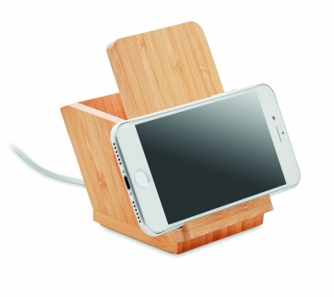 Logo trade advertising products image of: Wireless charger pen holder 5W BAICOI