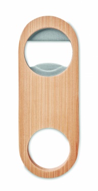 Logotrade promotional giveaway picture of: Oval Bamboo bottle opener VALBAMPER