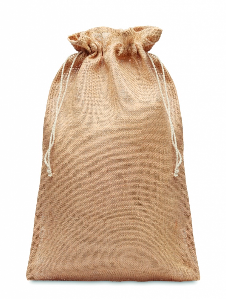 Logotrade promotional giveaway picture of: Large jute gift bag 30x47 cm
