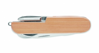 Logo trade corporate gift photo of: Multi tool pocket knife bamboo