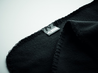 Logo trade promotional merchandise photo of: RPET fleece travel blanket