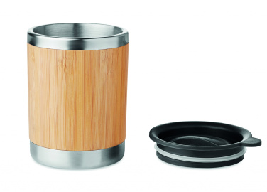 Logotrade promotional product image of: Tumbler in bamboo cover 250ml