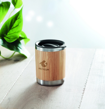 Logo trade promotional merchandise photo of: Tumbler in bamboo cover 250ml