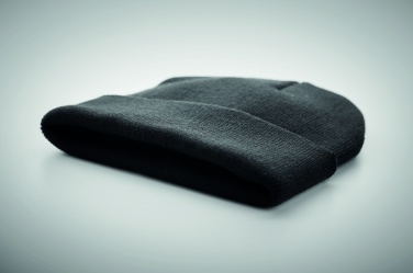 Logo trade promotional gift photo of: Beanie in RPET with cuff