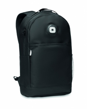 Logo trade promotional product photo of: Backpack in RPET & COB light