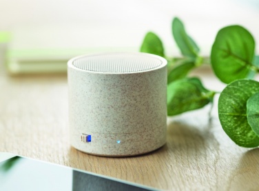 Logotrade promotional product picture of: 3W speaker in wheat straw/ABS