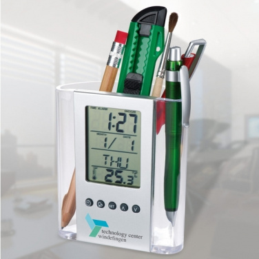 Logotrade promotional giveaway picture of: Acrylic desk pen holder MADRID