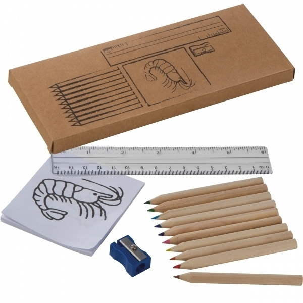 Logo trade corporate gifts image of: Drawing set for kids LITTLE PICASSO