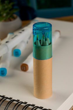 Logo trade promotional gifts image of: Wooden crayons BECKY