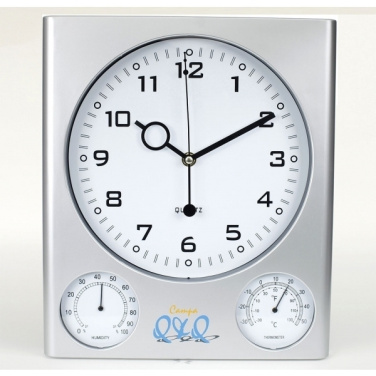 Logo trade promotional items picture of: Plastic wall clock DEN HAAG