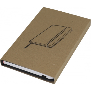 Logo trade promotional gifts picture of: A6 note book LUBECK