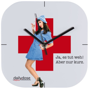 Logotrade corporate gift image of: Wall clock with all over clock face BEL AIR