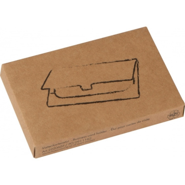 Logo trade promotional gifts image of: Metal business card holder CORNWALL