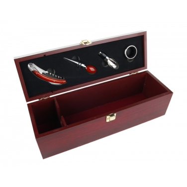 Logo trade promotional giveaways image of: Wine box JESOLO
