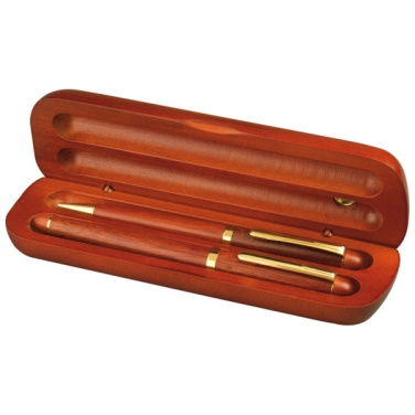 Logo trade advertising products image of: Rosewood writing set OXFORD