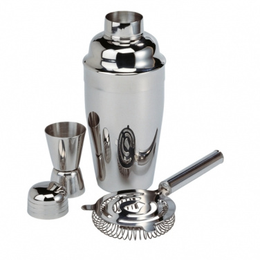 Logotrade advertising product picture of: Metal cocktail set, 3-piece MESSINA