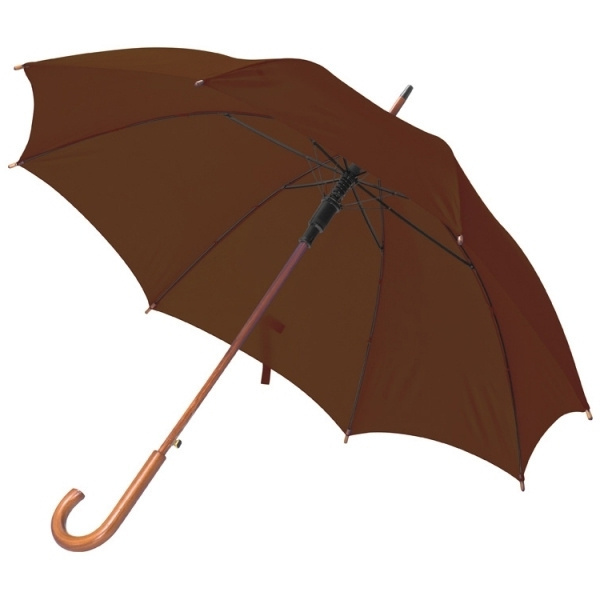 Logo trade promotional products picture of: Wooden automatic umbrella Nancy