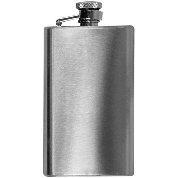 Logo trade promotional items image of: Stainless steel hip flask FRESNO 104 ml