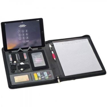 Logo trade promotional products picture of: A4 folder with power bank Elda