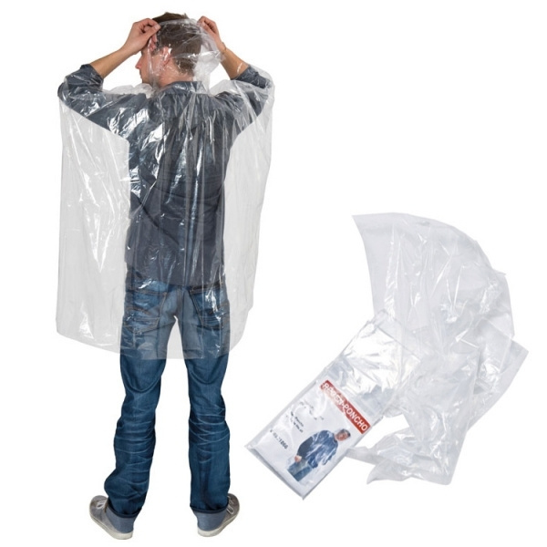 Logo trade promotional item photo of: Emergency poncho TOURS