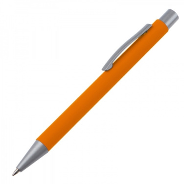 Logo trade promotional items picture of: Metal ballpen soft touch ABU DHABI