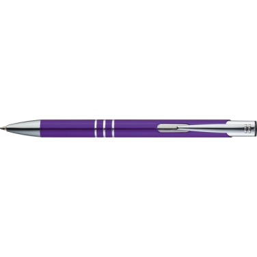 Logo trade promotional item photo of: Metal ballpen ASCOT