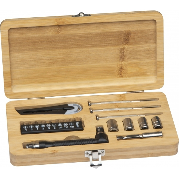 Logotrade promotional item image of: 22-piece tool set BERINGEN