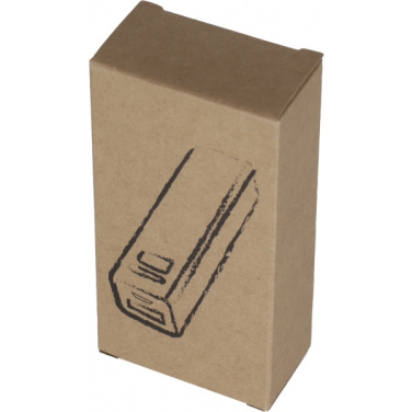 Logotrade promotional giveaway picture of: Metal power bank PORT HOPE 2200mAh