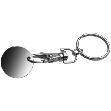 Logo trade promotional giveaways picture of: Keyring with shopping coin ARRAS