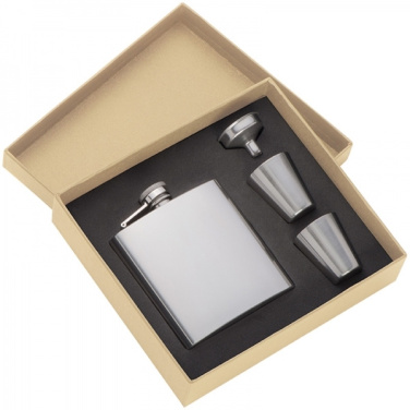 Logotrade advertising product image of: Hip flask with 2 shot glasses SANDVIKEN 170 ml