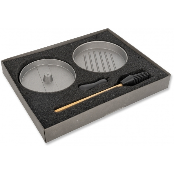 Logo trade business gifts image of: Burger press with silicone brush TEXAS