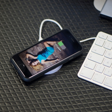 Logo trade promotional gift photo of: Induction charger KARTHAGO