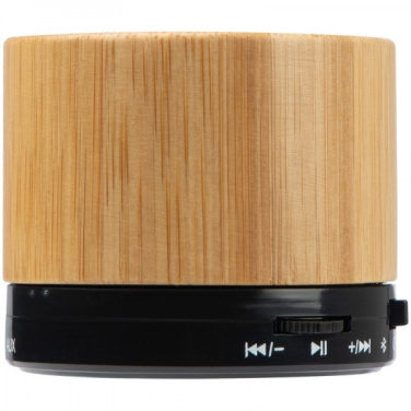 Logo trade corporate gift photo of: Bamboo bluetooth speaker FLEEDWOOD