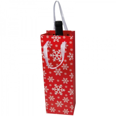 Logo trade promotional merchandise photo of: Wine bag in Christmas design LAPLAND