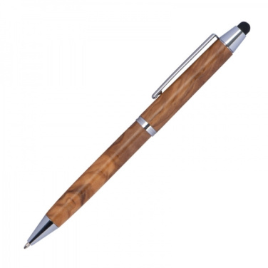 Logotrade promotional gifts photo of: Wooden ballpen with touch function ERFURT