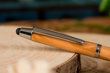 Logotrade advertising products photo of: Wooden ballpen with touch function ERFURT