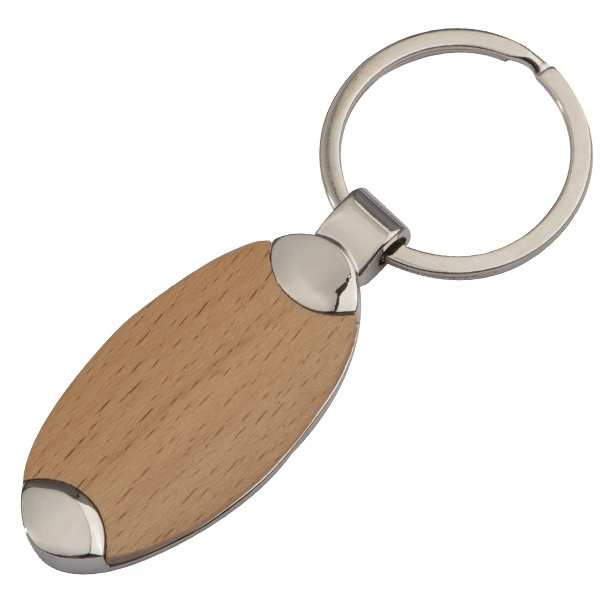 Logo trade advertising products picture of: Wooden keyring BALTRUM
