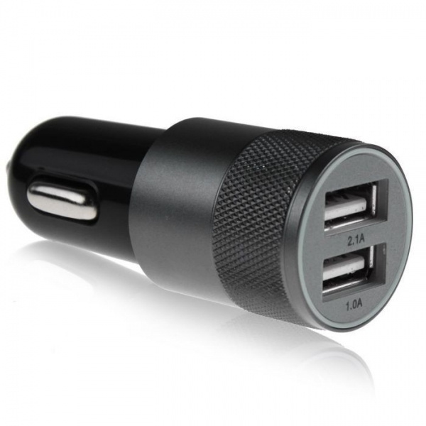 Logo trade promotional giveaways image of: Metal car charger