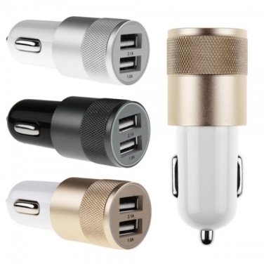 Logo trade promotional merchandise photo of: Metal car charger